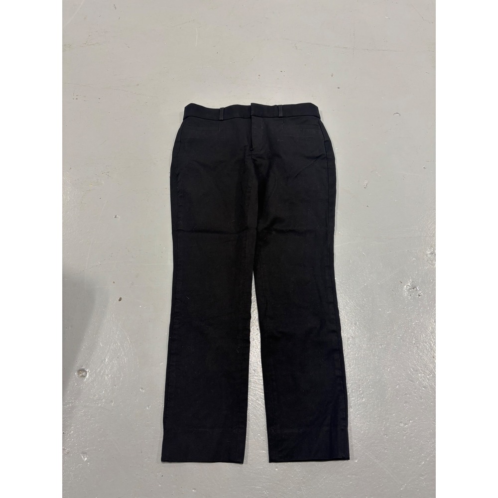 Banana Republic Sloan Curvy Fit Black‎ Dress Pants Rayon Blend Size 4 Trouser